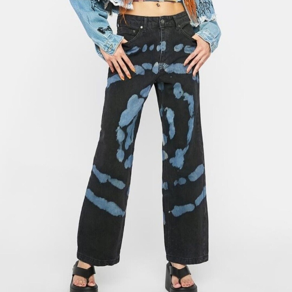 Ragged Priest Free People Circle Dye Jeans Size 28 NWT